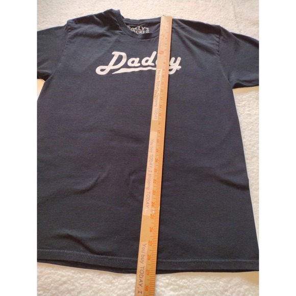 Polly's Crackers T shirt Man's Large Black White‎ Graphic Daddy Crew Neck - Picture 2 of 7